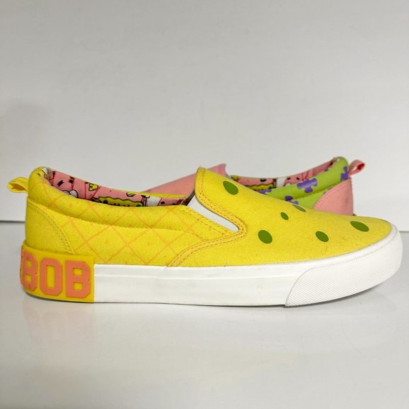 *NEW* Sponge Bob Slip On Sneaker - Picture 2 of 11